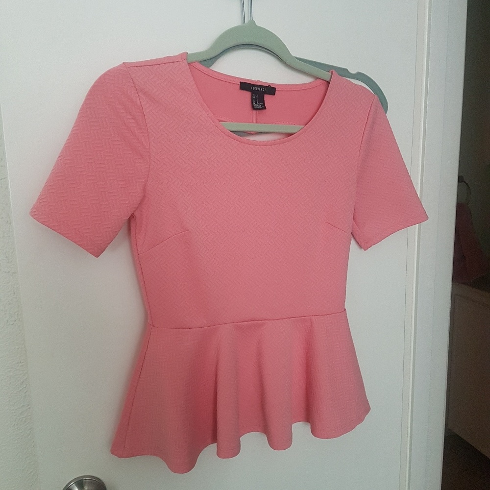 Peplum style heart top
